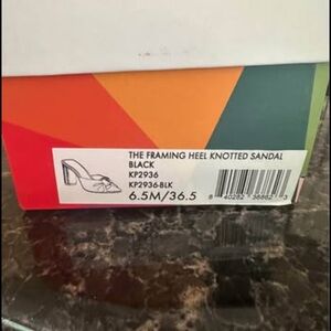 Katy Perry Collections Black Framing Heel knotted Sandals